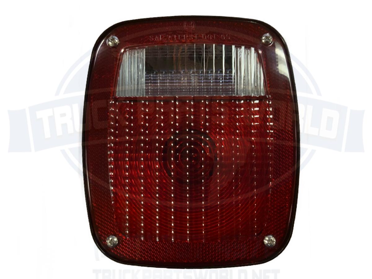 Ford Replacement Stop, Tail, Turn Box Lamp w/ License Light Window, Grote 53792