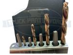 Norseman 8pc Square Extractor & Left Drill bit set USA #70850