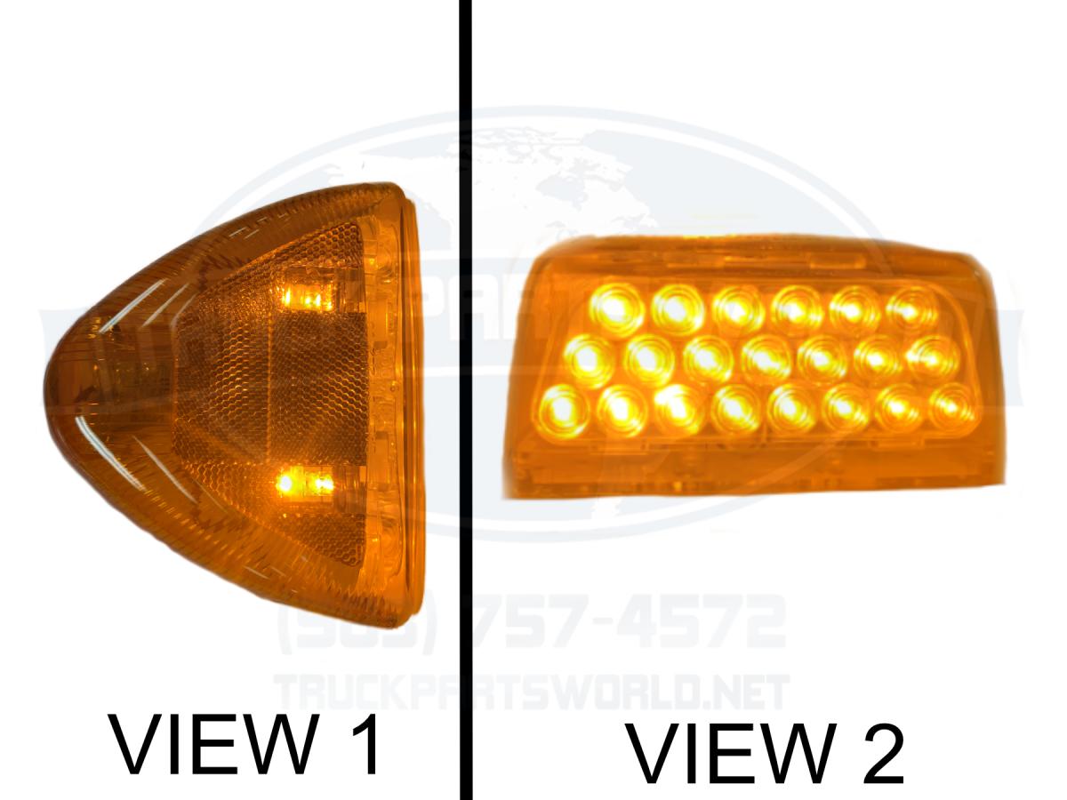 Peterbilt 379 359 Turn Signal Head Light Marker (1ea) 31 LED Amber by Automann