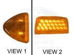 Peterbilt 379 359 Turn Signal Head Light Marker (1ea) 31 LED Amber by Automann