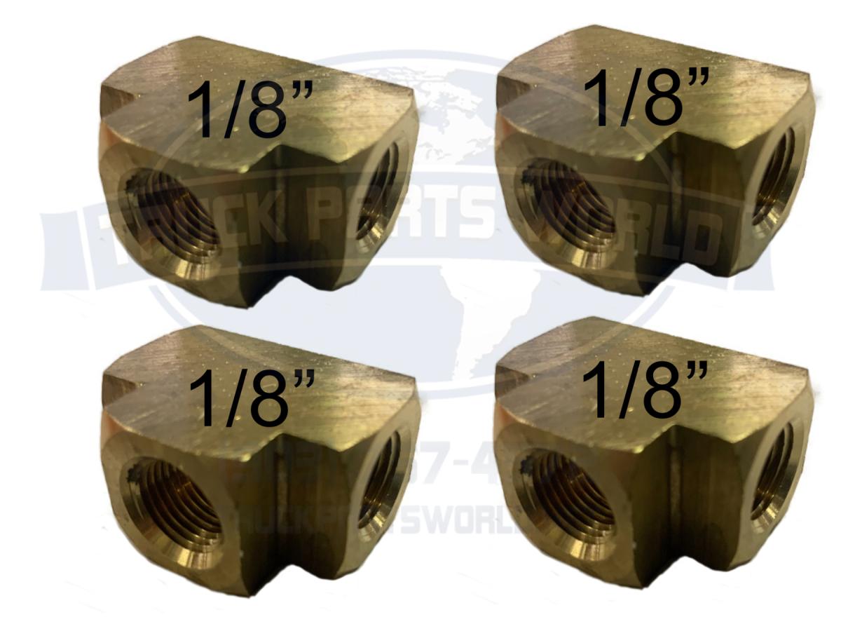 Lot of 4 Brass Male Branch Tee Pipe Fitting Fitting s 1/8" NPT