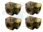 Lot of 4 Brass Male Branch Tee Pipe Fitting Fitting s 1/8" NPT
