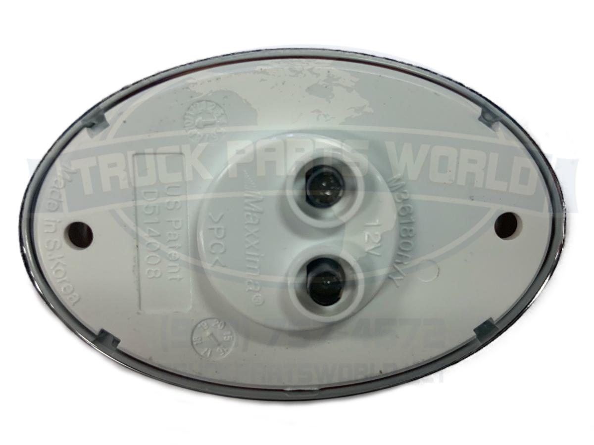 Maxxima Side Marker Clearance 7 LED light M36180Y Stainless Steel Chrome Amber