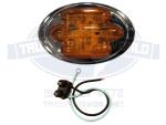 Maxxima Side Marker Clearance 7 LED light M36180Y Stainless Steel Chrome Amber