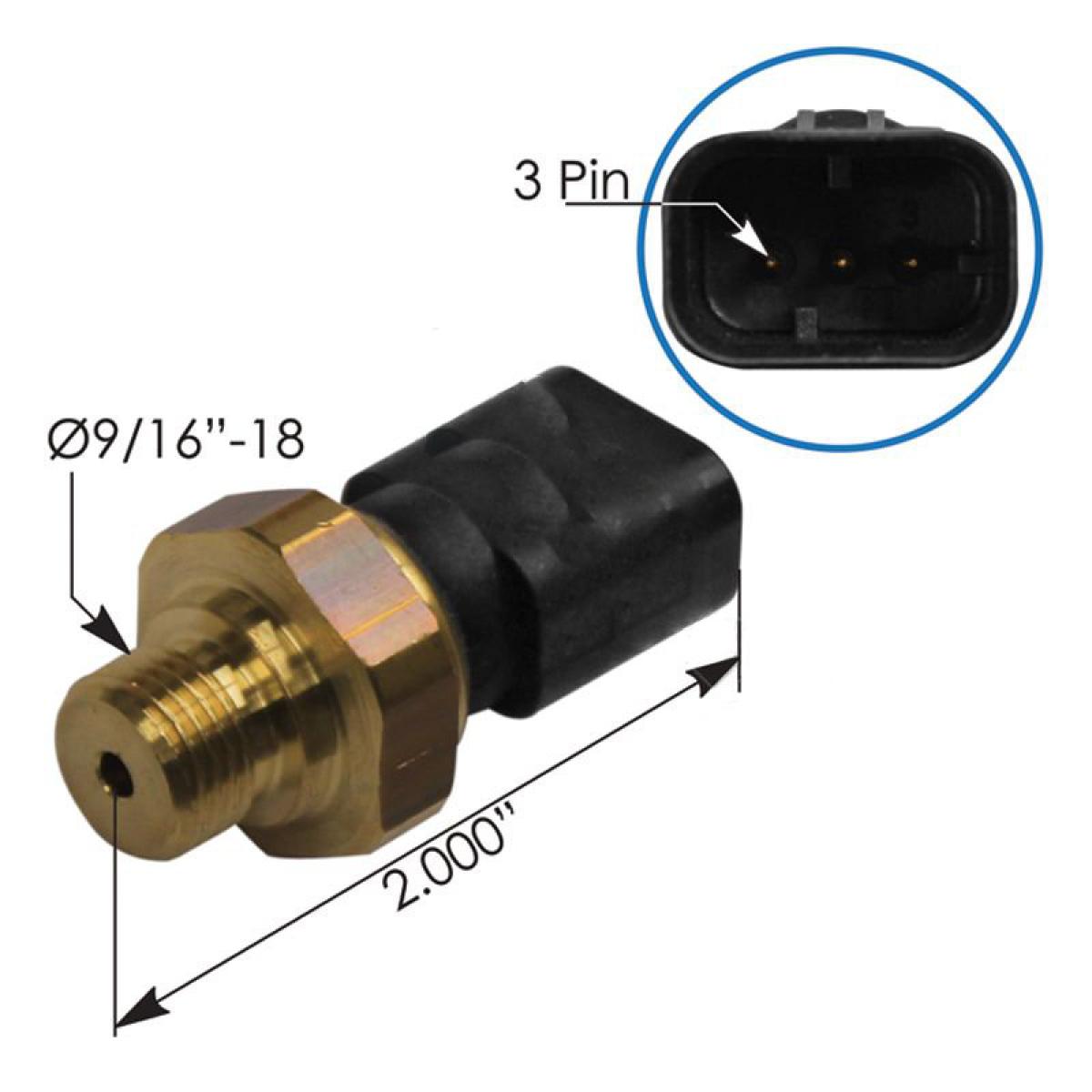 Battery Inlet Sensor TURBO INLET PRESSURE CATERPILLAR SENSORS PETERBILT C15 C15A | Truck ...