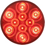 Red stop/turn/tail light, PL-3 connection, 12-24V