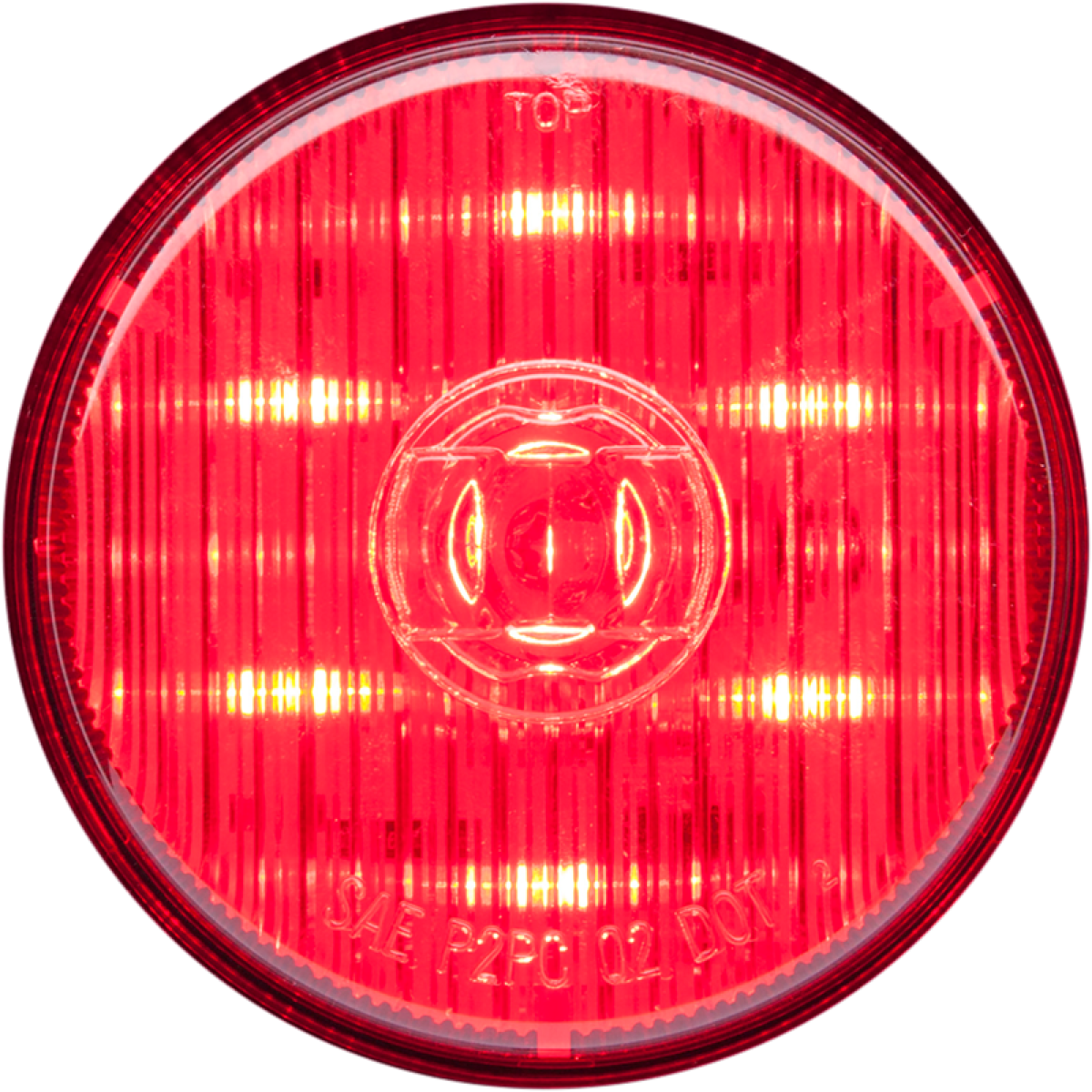 Red 2.5" grommet mount marker/clearance light, PC rated, PL-10