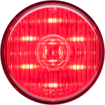 Red 2.5" grommet mount marker/clearance light, PC rated, PL-10
