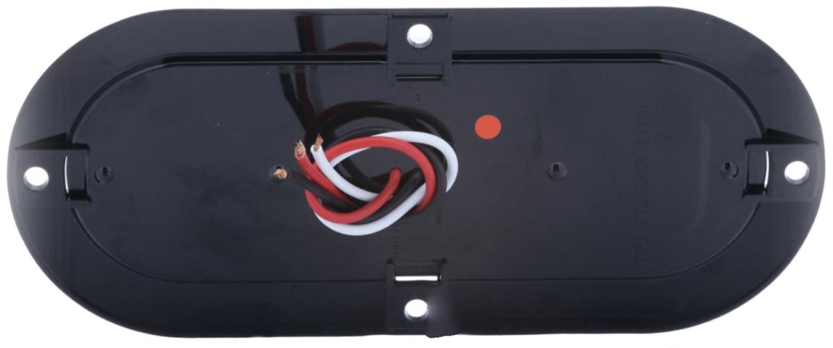 LED TAIL LIGHT OVAL SURFACE FLANGE RED