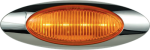 4-LED yellow marker/clearance light with bezel, metripack connector