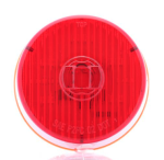 Red 2.5" grommet mount marker/clearance light, PC rated, PL-10