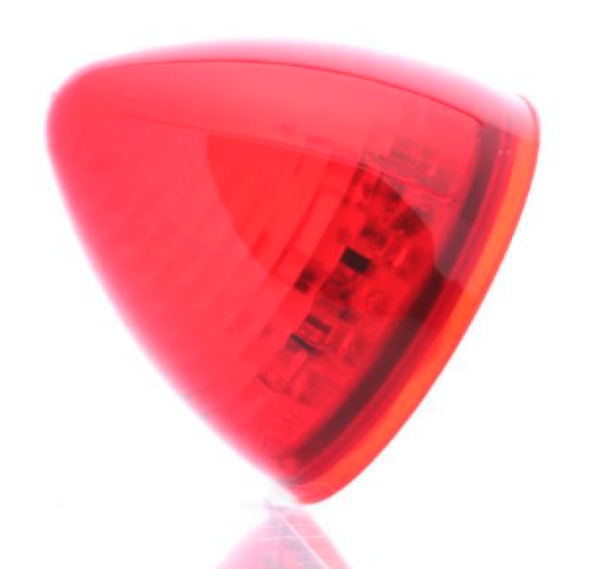 Red 2.5" beehive marker/clearance light