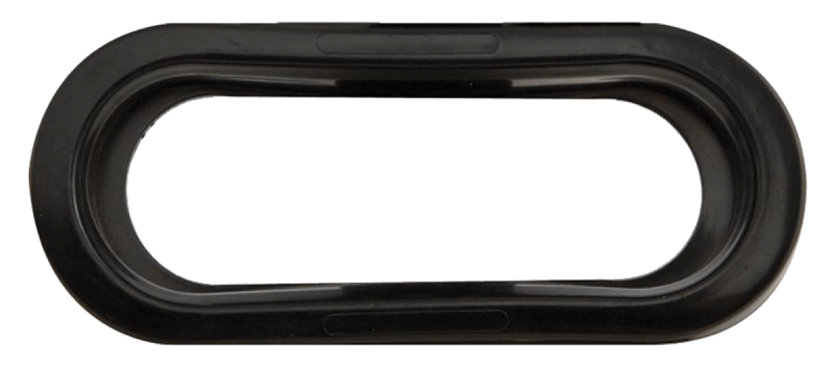 Grommet for 6" lights, PVC black 80%, 65-75 durometer