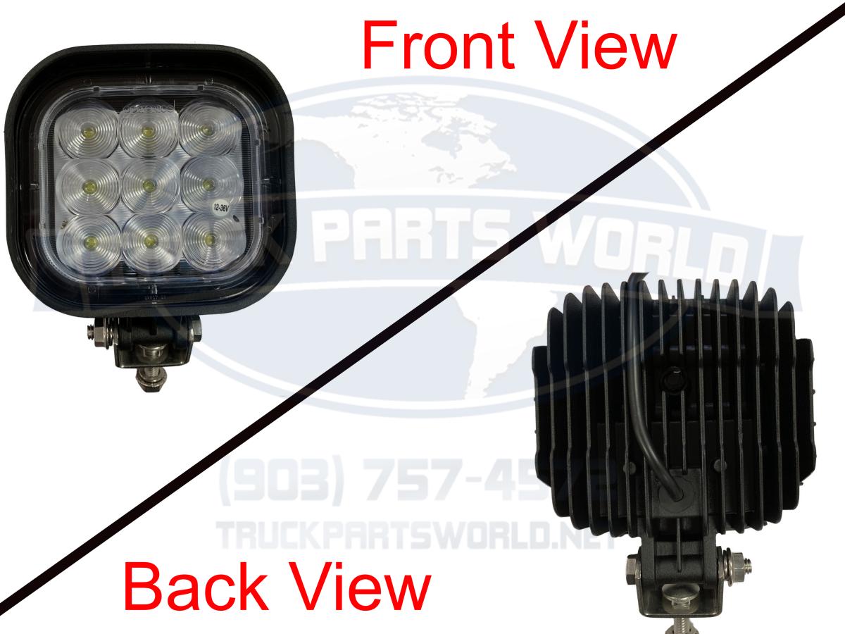 Opti-Brite LED Work Lights; 4X6 FLD; 9 LED 2160LM