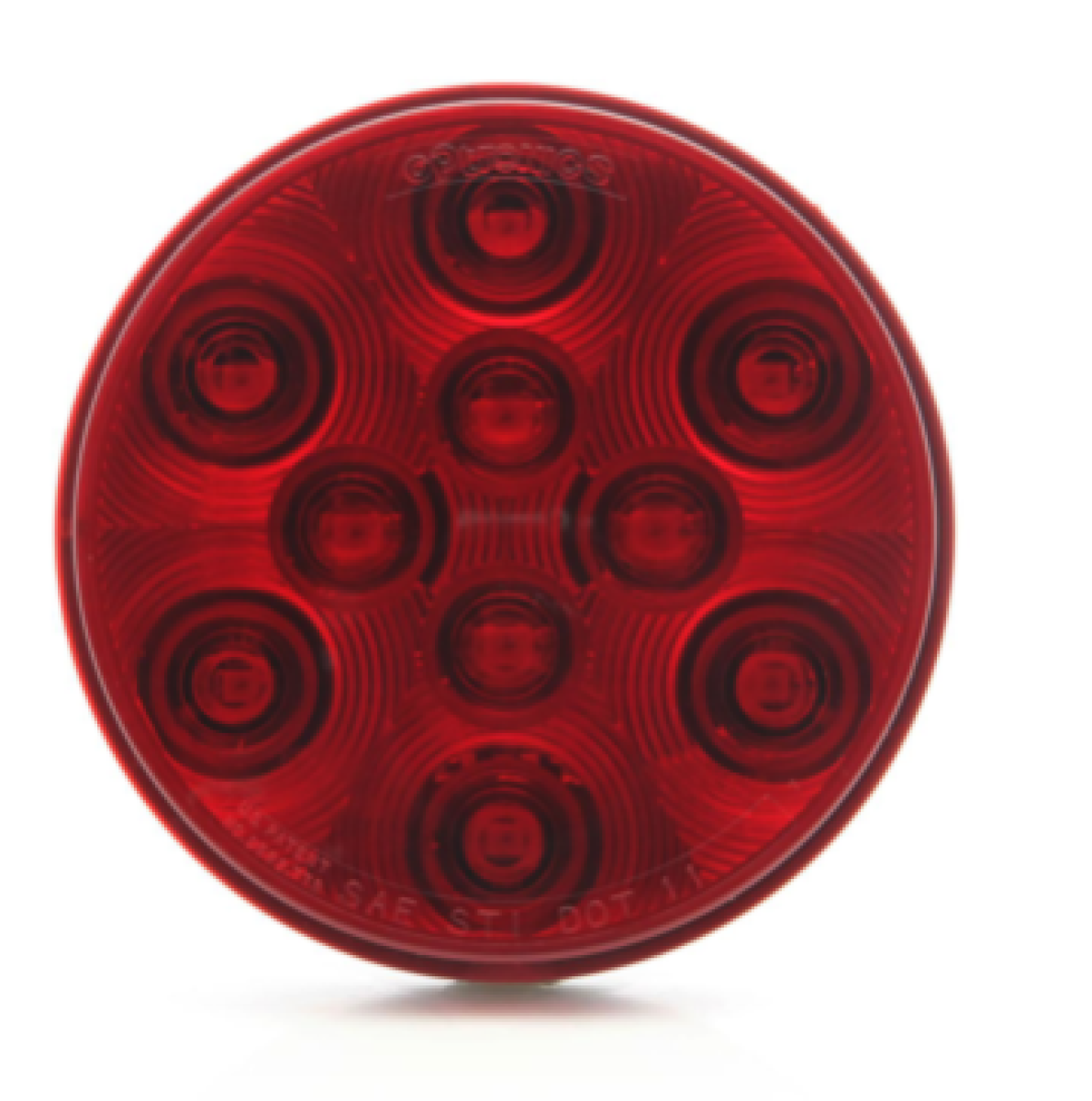 Red stop/turn/tail light, weathertight connection, 12V