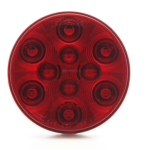 Red stop/turn/tail light, weathertight connection, 12V