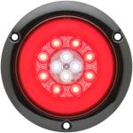 GloLight 24-LED 4-in. combination stop/turn/tail/back-up light, flange mount, weathertight 3-pin/2-pin connections