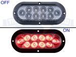 LED TAIL LIGHT OVAL SURFACE FLANGE RED