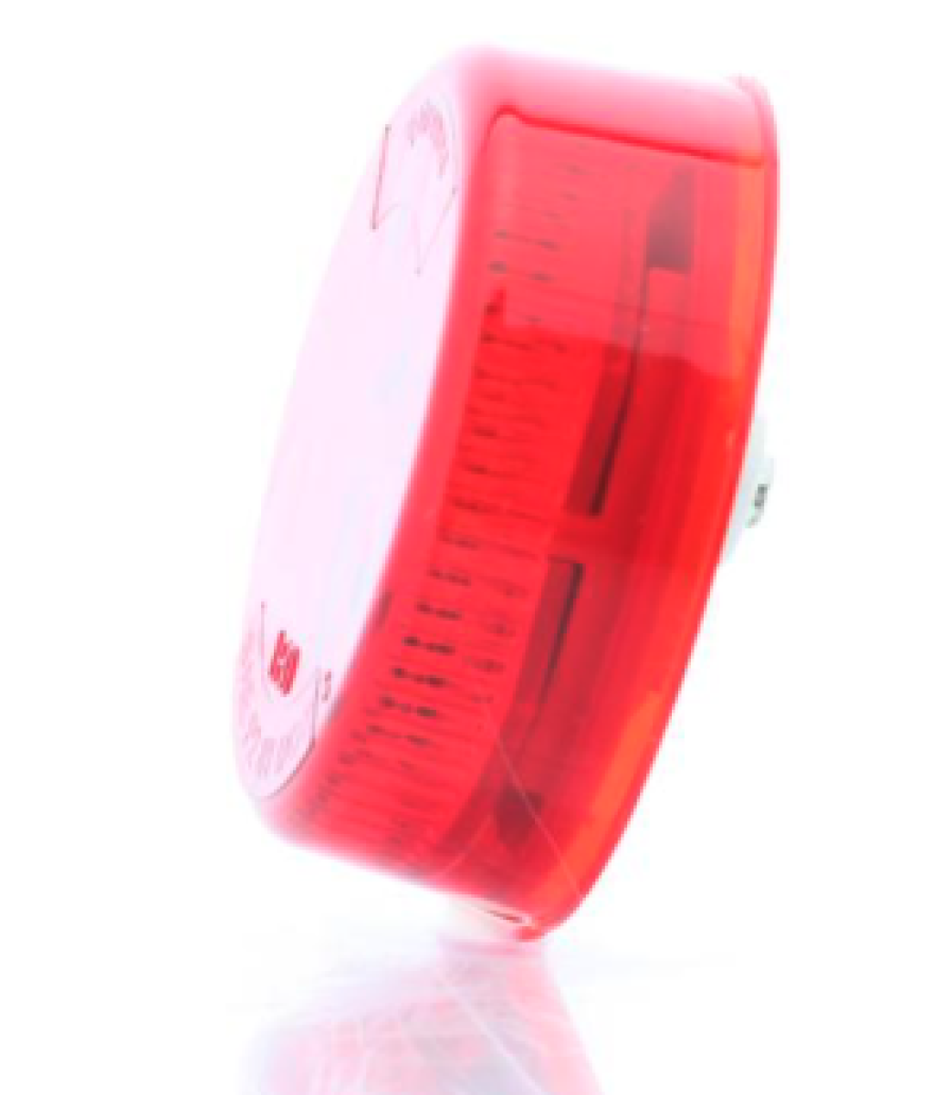 RED 2" marker/clearance light, grommet mount, 12V