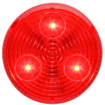RED 2" marker/clearance light, grommet mount, 12V