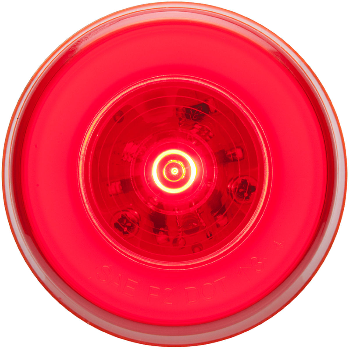 2-1/2 Red marker/clearance light, grommet mount