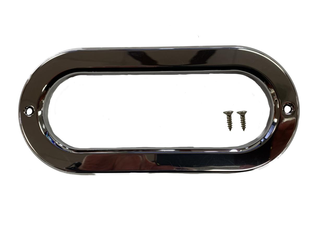 CHROME GROMMET COVER FOR 6" OVAL LIGHTS