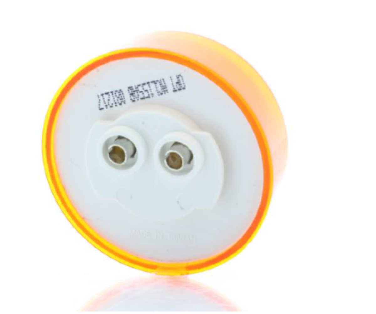 Yellow 2" grommet mount marker/clearance light