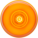 Yellow 2" grommet mount marker/clearance light