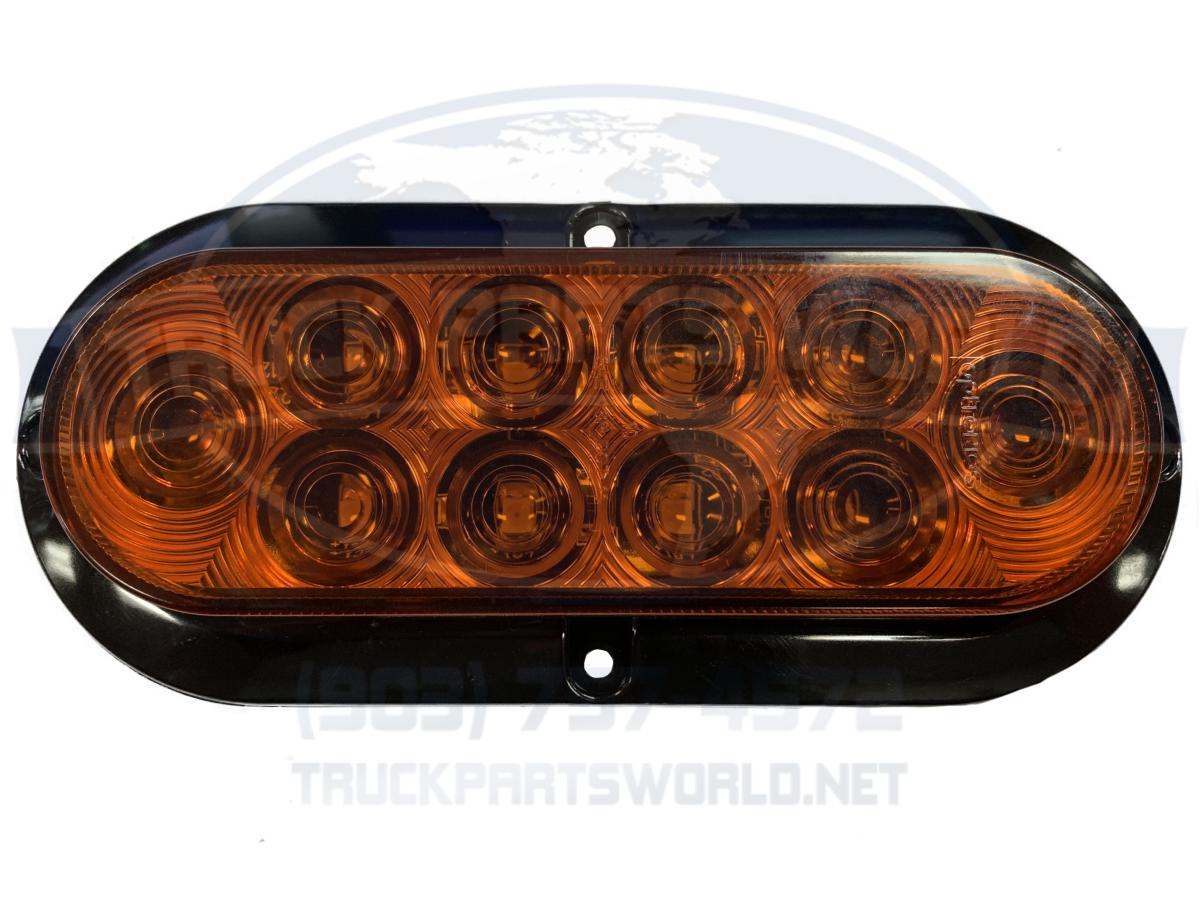 LED TAIL LIGHT OVAL AMBER SURF/FLANGE MOUNT