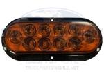 LED TAIL LIGHT OVAL AMBER SURF/FLANGE MOUNT