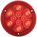 Red stop/turn/tail light with reflex flange, PL-3 connection