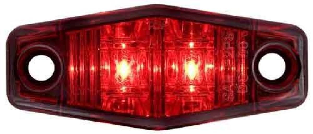 LED Red marker/clearance light, 2-wire