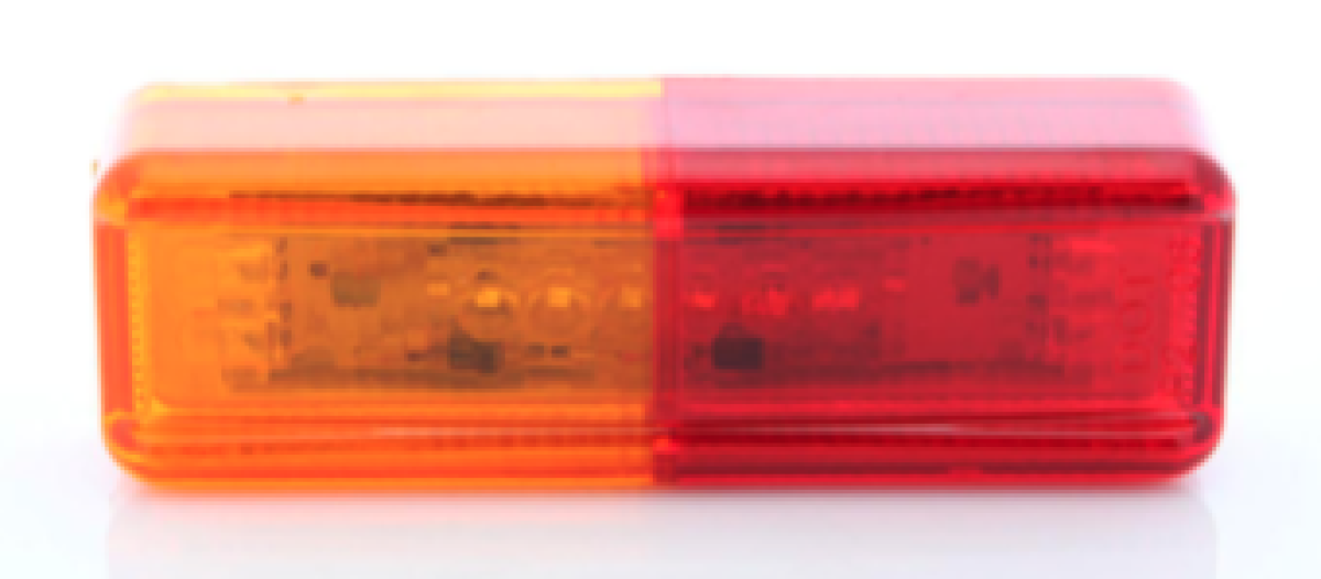 Dual red/yellow fender light