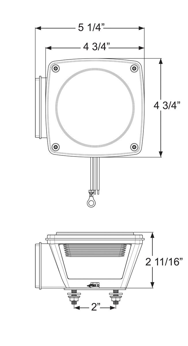 SUBMERSIBLE LED Combination tail light, driver side