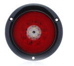GloLight 24-LED 4-in. combination stop/turn/tail/back-up light, flange mount, weathertight 3-pin/2-pin connections