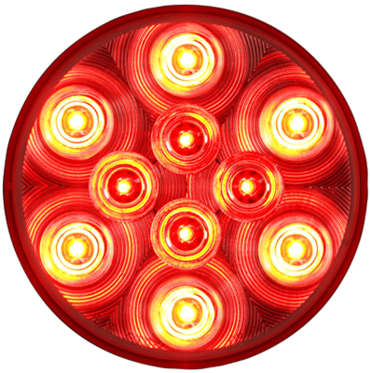 Clear lens red stop/turn/tail light, PL-3 connection, 12V