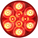 Clear lens red stop/turn/tail light, PL-3 connection, 12V