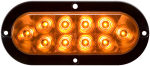 LED TAIL LIGHT OVAL AMBER SURF/FLANGE MOUNT