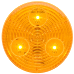 Yellow 2" marker/clearance light, grommet mount, 12V