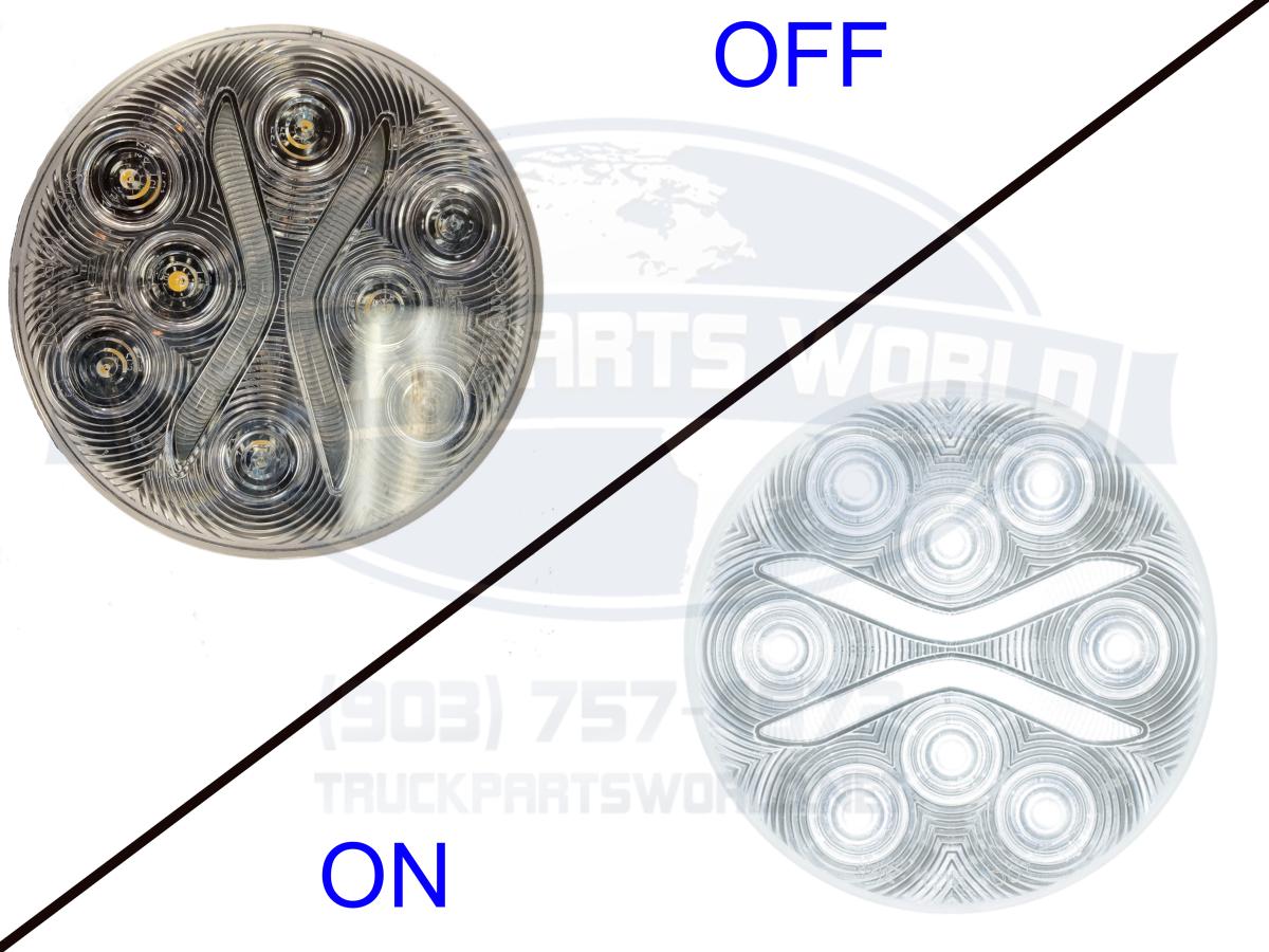 LED BACKUP LIGHT 4" ROUND LIGHTGUIDE PL3