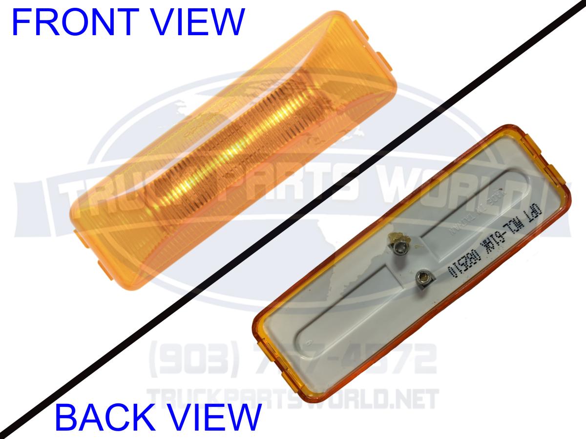 LED THINLINE CLEARANCE LIGHT 1 DIODE AMBER *