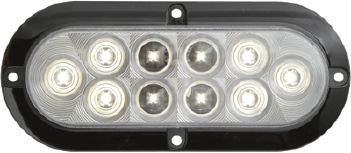 10-LED utility light for surface mount, hard wired