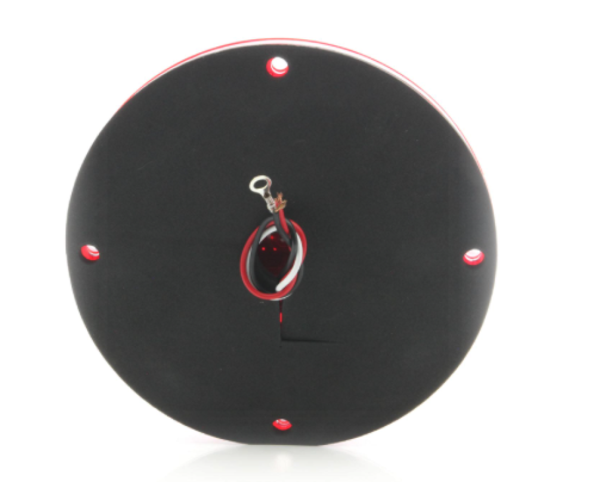 Red stop/turn/tail light, built-in reflex, gasket installed, hard wired, 12V
