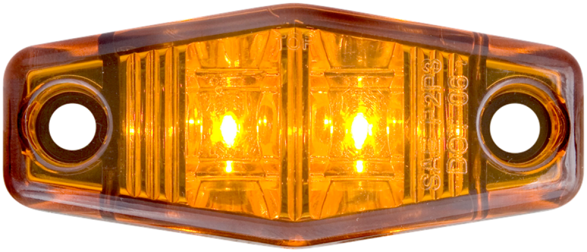 LED Yellow marker/clearance light, 2-wire