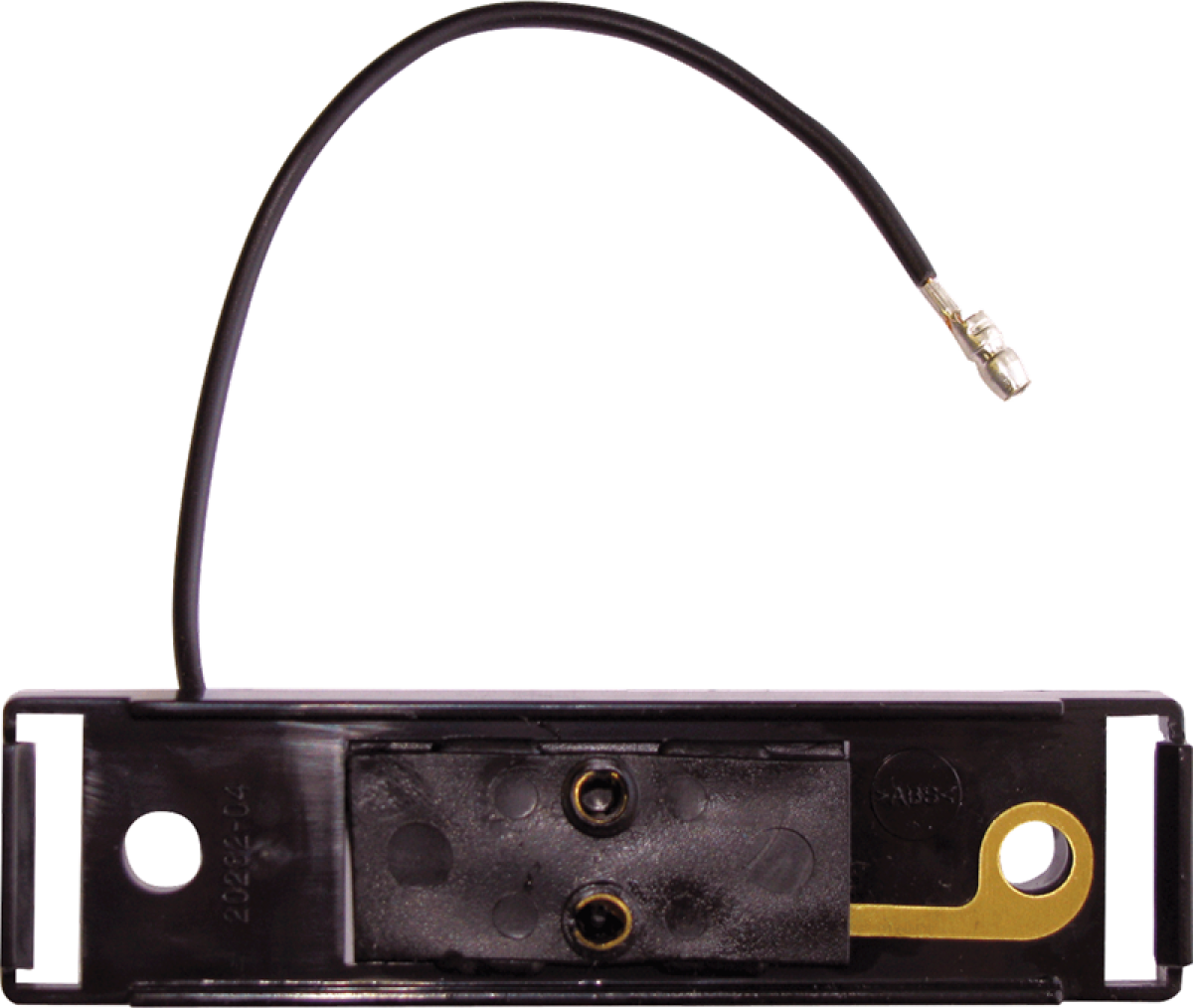 A65B black bracket & A65P single wire plug, .156 male bullet