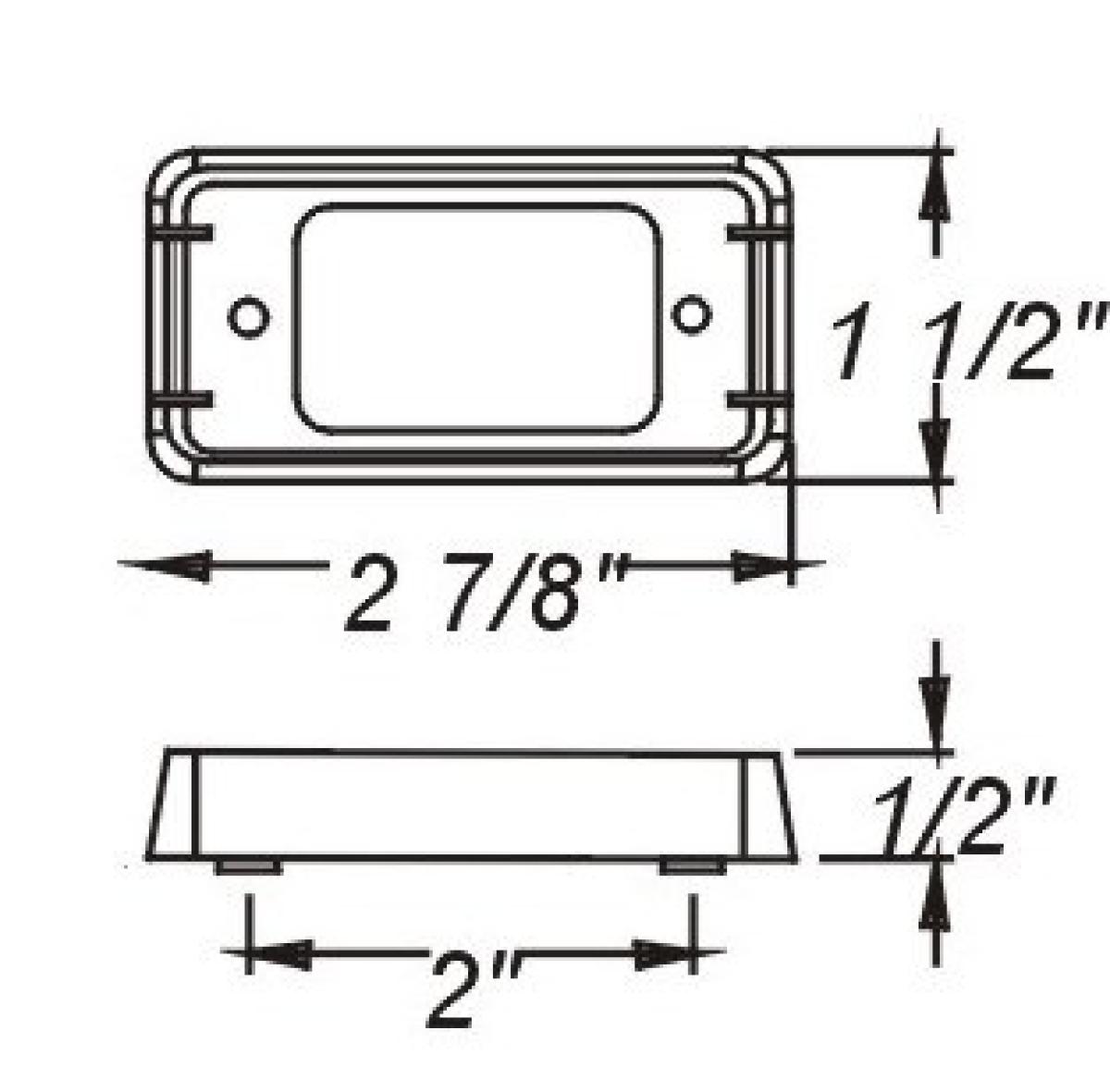 Chrome base for mini sealed lights, open back