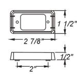 Chrome base for mini sealed lights, open back