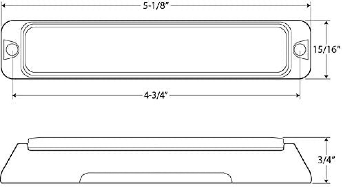 LED WARNING LIGHT WHITE/AMBER