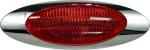 4-LED red marker/clearance light with bezel, metripack connector M1