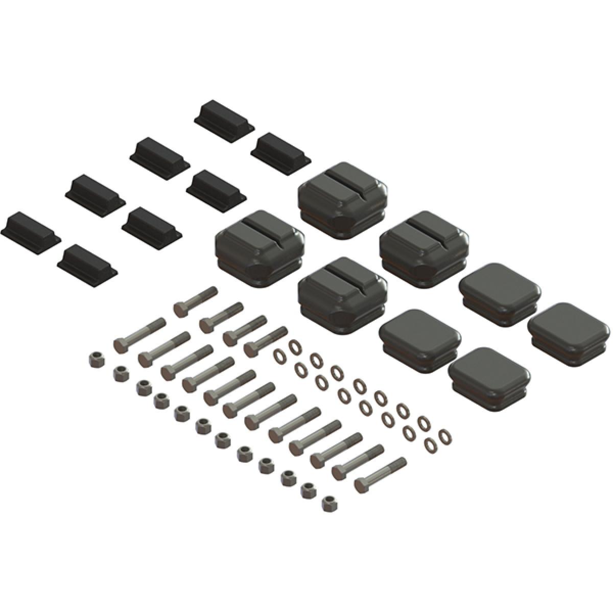 Mack Insulator Kit w/Hdwr & Spacer Blocks, Severe Duty